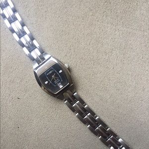 Fossil watch - genuine diamond